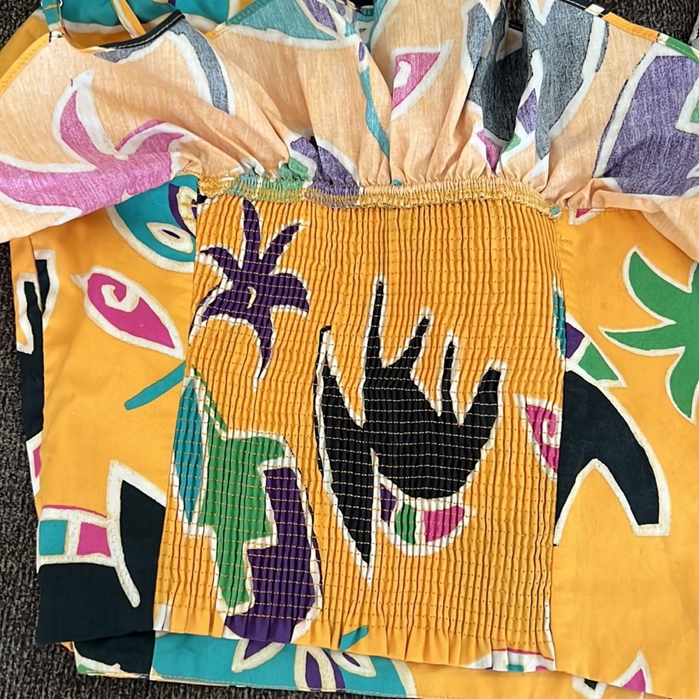 Zara Printed Crop Sleeveless Boho Top Size M - Picture 11 of 11